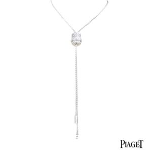 Piaget 18k White Gold Diamond Possession Pendant B&P G33PX900