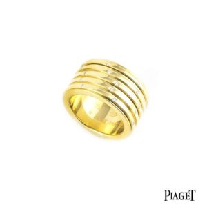 Piaget 18k Yellow Gold Diamond Possession Ring B&P G34PO753