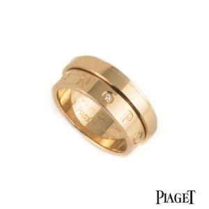 Piaget 18k Rose Gold Diamond Set Possession Eccentric Ring B&P G34PR154