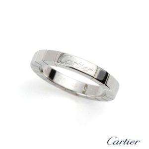 Cartier 18k White Gold Lanieres Wedding Band B4045000