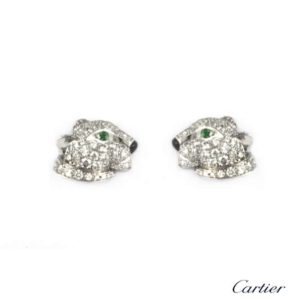 Cartier 18k White Gold Panthere de Cartier Earstuds N8050700