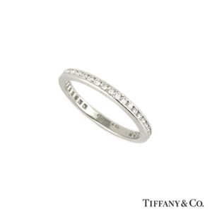 Tiffany & Co. Full Eternity Diamond Ring in Platinum 0.40ct