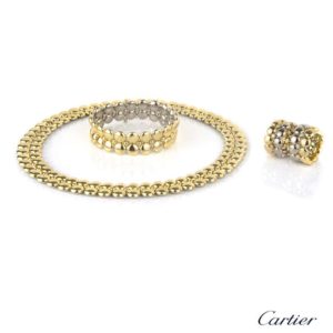 Cartier 18k Yellow/White Gold Diamond Day & Night Suite