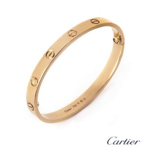 Cartier 18k Rose Gold Love Bangle Size 17 B6035617