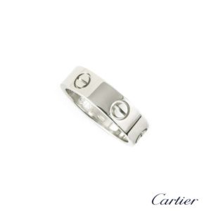 Cartier 18k White Gold Love Ring Size 54 B4084754