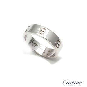 Cartier 18k White Gold Love Ring Size 53 B4084700
