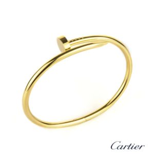 Cartier 18k Yellow Gold Juste Un Clou Bangle Size 16 B&P B6037816