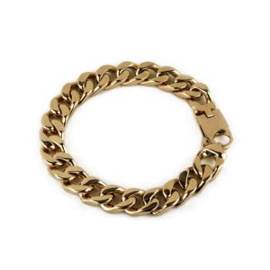 18k Rose Gold Gents Curb Link Bracelet