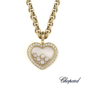 Chopard 18k Yellow Gold Happy Diamond Pendant 79/4516