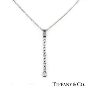 Tiffany & Co. Diamond Drop Pendant in Platinum 0.90ct F/VVS
