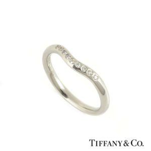 Tiffany & Co. Elsa Peretti Diamond Wedding Band in Platinum