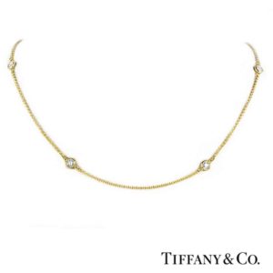 Tiffany & Co. 18k Yellow Gold Diamond Set Chain