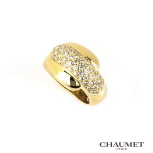 Chaumet 18k Yellow Gold Diamond Ring