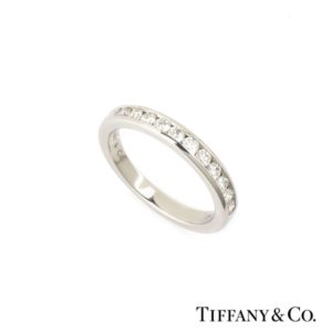 Tiffany & Co. Half Eternity Ring in Platinum 0.33ct G/VS