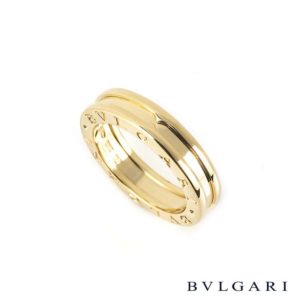 Bvlgari 18k Yellow Gold B.zero1 Ring Size 61 AN852260