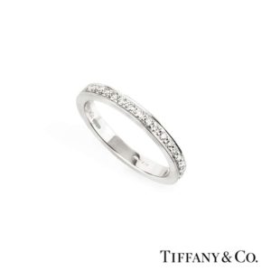 Tiffany & Co. Diamond Half Eternity Ring in Platinum 0.27ct J/VS