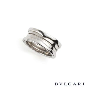 Bvlgari 18k White Gold B.zero1 Ring AN191024
