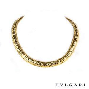 Bvlgari 18k Yellow Gold Fancy Link Necklace