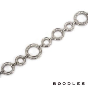 Boodles 18k White Gold Diamond Set Roulette Bracelet