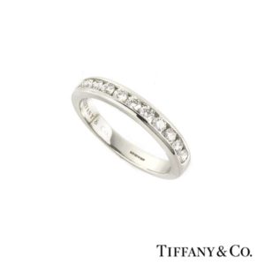 Tiffany & Co Diamond Half Eternity Ring in Platinum