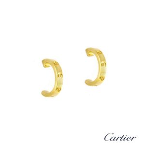 Cartier 18k Yellow Gold Love Earrings B8028800