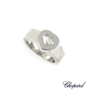 Chopard 18k White Gold Happy Diamonds Ring 82/2897-20