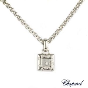 Chopard 18k White Gold Happy Diamonds Pendant 79/2486-20