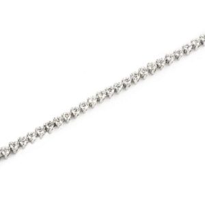 18k White Gold Diamond Line Bracelet 2.24ct H/SI1
