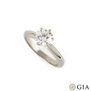 Round Brilliant Cut Diamond Ring in Platinum 1.01ct F/VS2