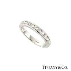Tiffany & Co. Diamond Set Half Eternity Ring in Platinum 0.33ct G/VS