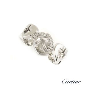 Cartier 18k White Gold C Heart of Cartier Ring