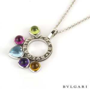Bvlgari 18k White Gold Allegra Pendant