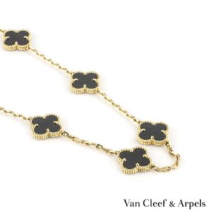 Van Cleef & Arpels 18k Yellow Gold Vintage Alhambra Necklace