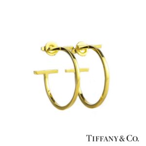 Tiffany & Co. 18k Yellow Gold Tiffany T Earrings