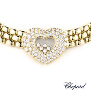 Chopard 18k Yellow Gold Happy Diamonds Necklace 81/5427-20