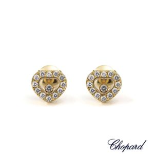 Chopard 18k Yellow Gold Happy Diamonds Earrings 83/1084