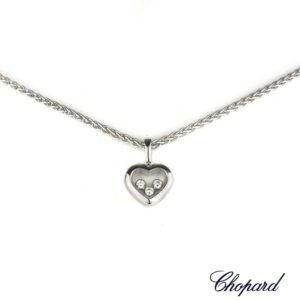 Chopard 18k White Gold Happy Curves Pendant 79/4611