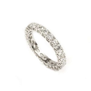 18k White Gold Diamond Full Eternity Ring 2.10ct