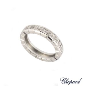 Chopard 18k White Gold Medium Ice Cube Ring 82/6815
