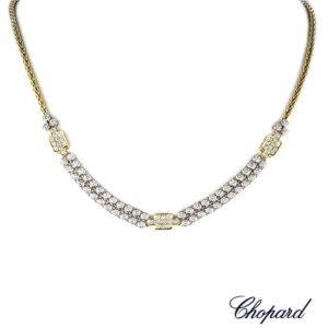Chopard 18k Yellow Gold Diamond Set Necklace