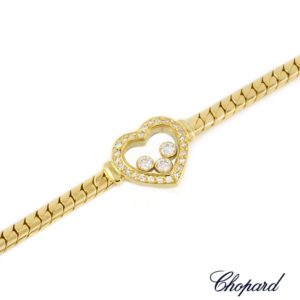 Chopard 18k Yellow Gold Happy Diamonds Bracelet