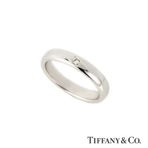 Tiffany & Co. Diamond Set Lucida Band in Platinum