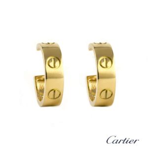 Cartier 18k Yellow Gold Love Earrings B8022500
