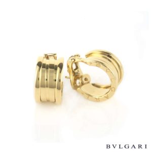 Bvlgari 18k Yellow Gold B.zero1 Earrings
