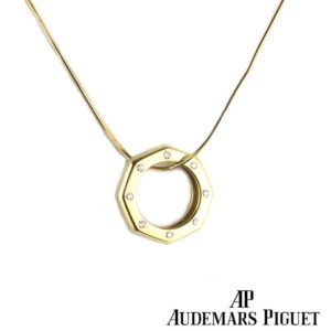 Audemars Piguet 18k Yellow Gold Diamond Set Royal Oak Pendant
