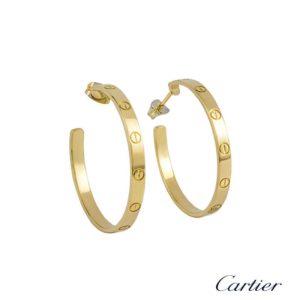 Cartier 18k Yellow Gold Love Earrings B8028200
