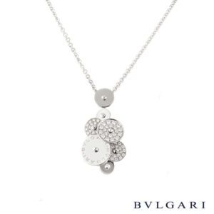 Bvlgari 18k White Gold Diamond Set Cicladi Pendant