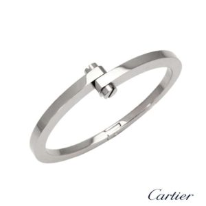 Cartier 18k White Gold Menotte Bangle