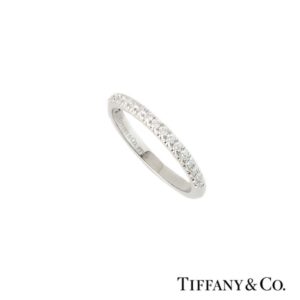 Tiffany & Co. Diamond Half Eternity Ring in Platinum