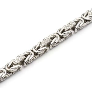 14k White Gold Diamond Set Bracelet 0.45ct G/VS